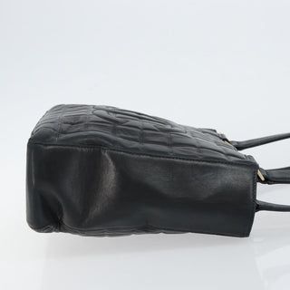 Chanel Chocolate Bar CC Tote Quilted Leather