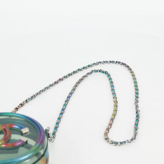 Chanel Filigree Round Clutch with Chain Vinyl