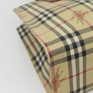 Burberry Top Handle Tote Haymarket Coated Canvas