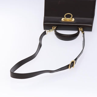 Salvatore Ferragamo Gancini Convertible Top Handle Bag Leather