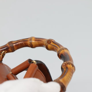 Gucci Vintage Bamboo Backpack Leather