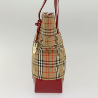 Burberry Nova Check Tote Nylon and Leather