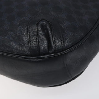 Celine Vintage Macadam Shoulder Bag Canvas and Leather