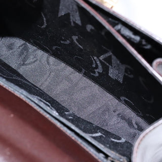 Salvatore Ferragamo Gancini Convertible Top Handle Bag Leather