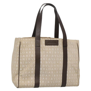 Bvlgari B.Zero1 Logomania Bag Canvas with Leather