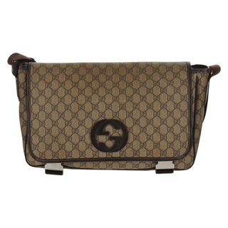 Gucci Interlocking G Messenger Bag GG Coated Canvas
