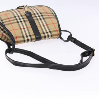 Burberry Flap Shoulder Bag Nova Check Coated Canvas