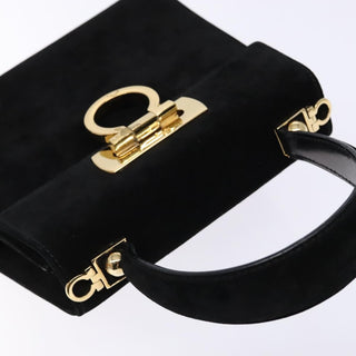 Salvatore Ferragamo Convertible Top Handle Bag Leather