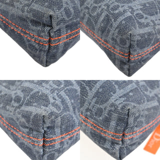 Christian Dior Flight pouch Trotter Pattern Denim