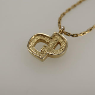 Christian Dior CD Pendant Necklace Gold-plated