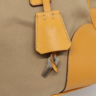 Prada Bauletto Bag Canvas with Leather