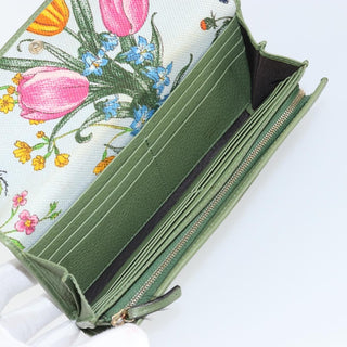 Gucci Logo Embossed Continental Wallet Leather