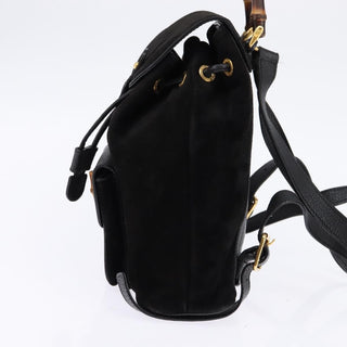 Gucci Vintage Bamboo Backpack Suede