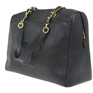 Chanel Vintage Timeless Zip Tote Caviar