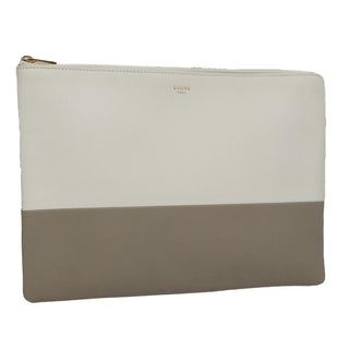 Celine Bicolor Solo Clutch Leather