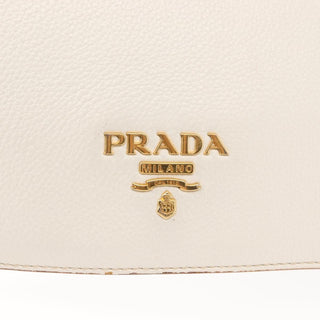 Prada Flap Crossbody Bag Vitello Daino