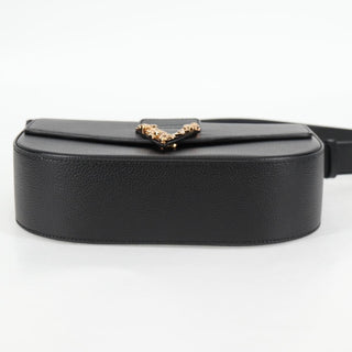 Versace Virtus Flap Messenger Bag Leather