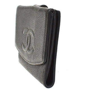Chanel CC Compact Wallet Caviar