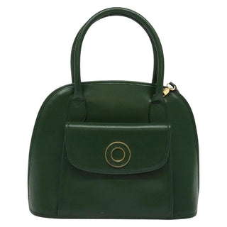 Celine Circle Logo Handbag Leather
