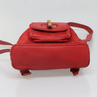 Gucci Vintage Bamboo Backpack Suede