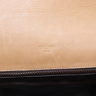 Celine Vintage Macadam Shoulder Bag Canvas and Leather