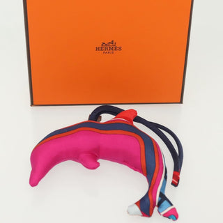 Hermes Petit H Dolphin Bag Charm Silk