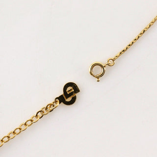 Christian Dior CD Logo necklace Gold-plat and Faux Perle