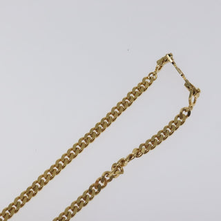 Christian Dior CD Pendant Necklace Metal and Crystals