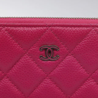 Chanel O Case Clutch Quilted Caviar