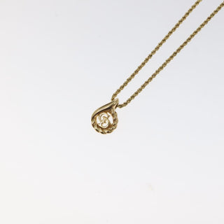 Christian Dior CD Pendant Necklace Gold-plated