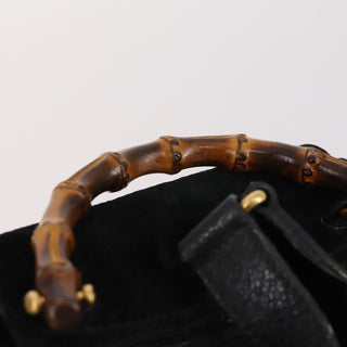 Gucci Vintage Bamboo Backpack Suede