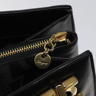 Salvatore Ferragamo Gancini Shoulder Bag Leather
