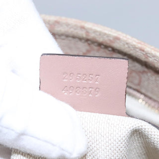 Gucci Front Zip Flat Messenger Bag GG Coated Canvas