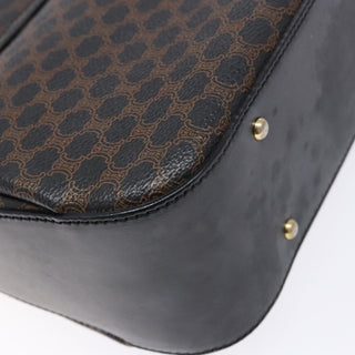 Celine Vintage Convertible Top Handle Bag Macadam Coated Canvas