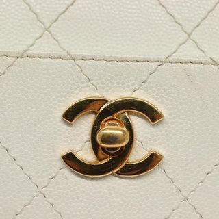 Chanel CC Shoulder Bag Quilted Caviar