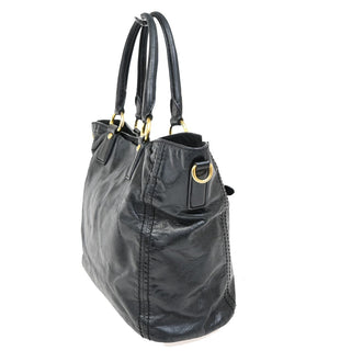 Prada Front Pocket Convertible Tote Vitello Shine