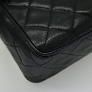 Chanel Vintage CC Pushlock Flap Bag Quilted Lambskin