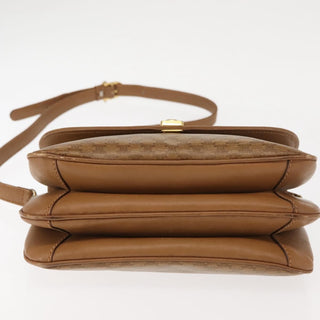 Celine Vintage Macadam Shoulder Bag Canvas and Leather