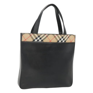 Burberry Nova Check Tote Canvas and Leather