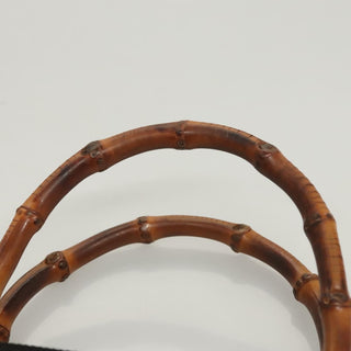 Gucci Vintage Bamboo Handle Tote Canvas