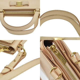 Salvatore Ferragamo Vara Bow Top Handle Convertible Tote Leather