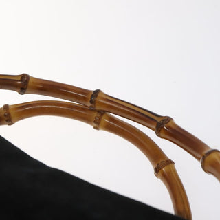 Gucci Bamboo Handle Tote Suede