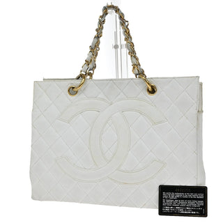 Chanel Vintage Grand Shopping Tote Quilted Calfskin