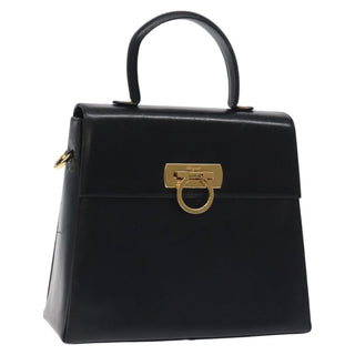 Salvatore Ferragamo Convertible Top Handle Bag Leather