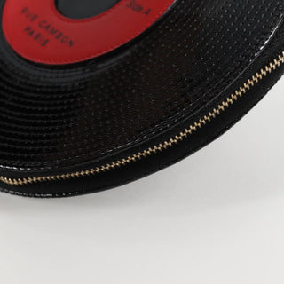 Chanel Record Wristlet Stitched Patent