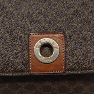 Celine Vintage Macadam Shoulder Bag Canvas