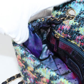 Chanel Classic Single Flap Bag Quilted Tweed