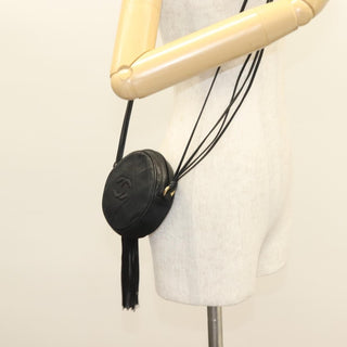 Chanel Vintage Round Tassel Crossbody Bag Quilted Satin