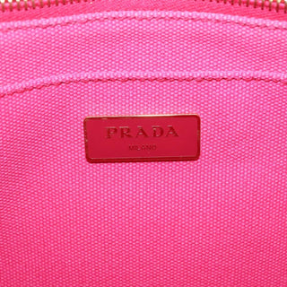 Prada Canapa Convertible Tote Canvas