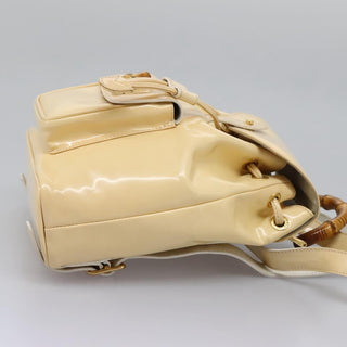 Gucci Vintage Bamboo Backpack Patent